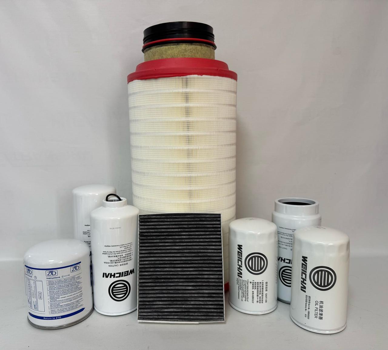 Комплект фильтров для ТО на Китайские грузовики тягачи и самосвалы