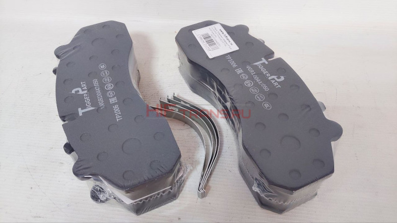 Колодка тормозная передняя (дисковая) (к-т 4шт) SITRAK C7H,A7,HOWO T5G WG9100443050 TP1006