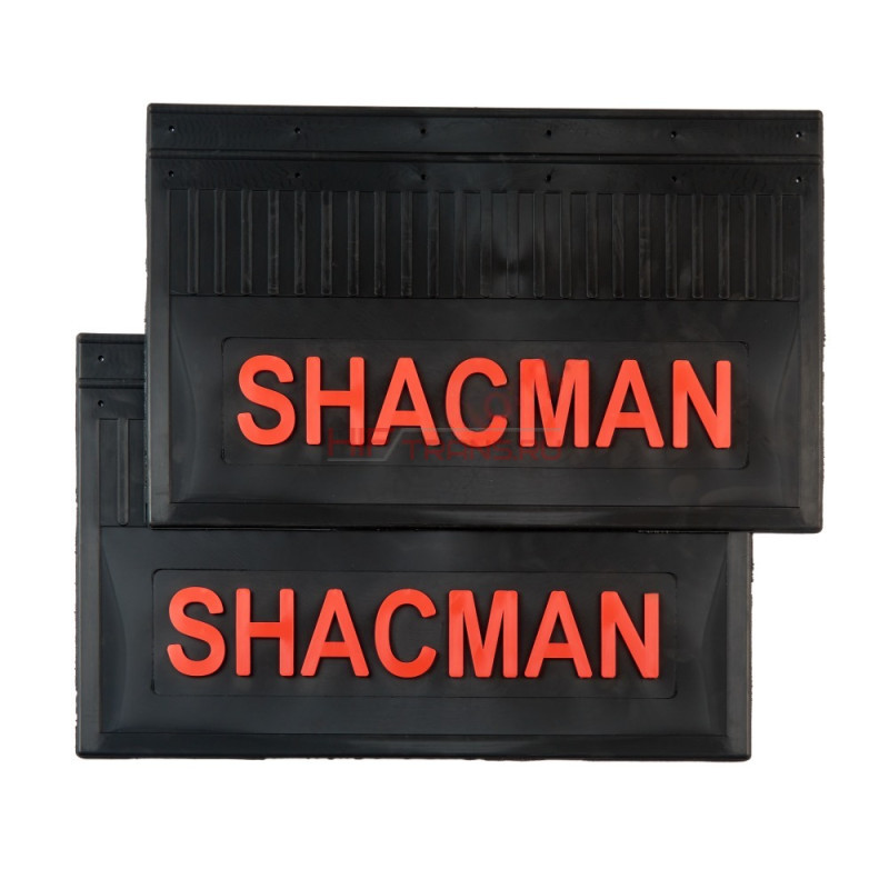 Брызговик задний к-т SHACMAN (LUX) красная надпись 600*370 OEM 30635