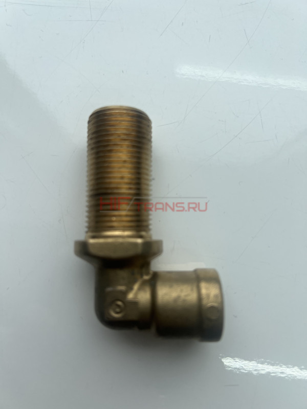 Фитинг на ПВХ (наруж.резьба) м20х1,5 d=12 латунь угловой Удлиненный