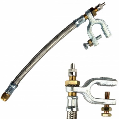 Шланг подкачки внутреннего колеса 35см метал. оплетке