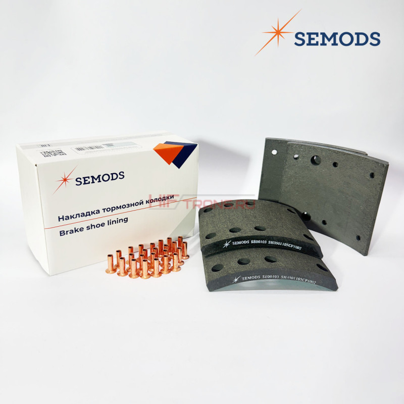 Накладка тормозной колодки передней FOTON 1126 (4шт) SH3501105CP1002 SE00103