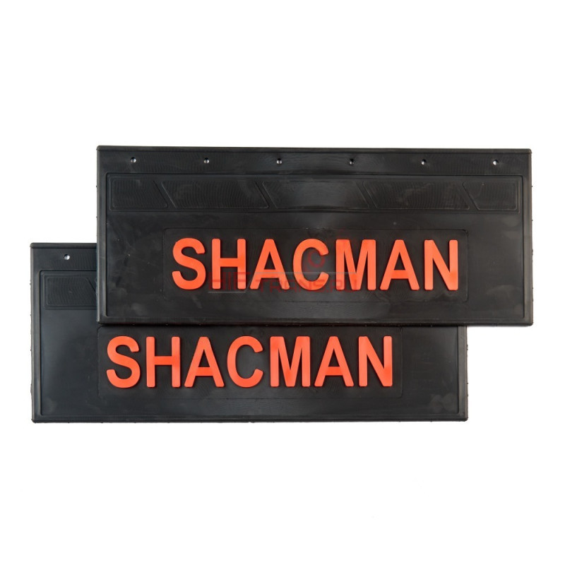 Брызговик задний к-т SHACMAN (LUX) красная надпись 670*270 OEM 30640