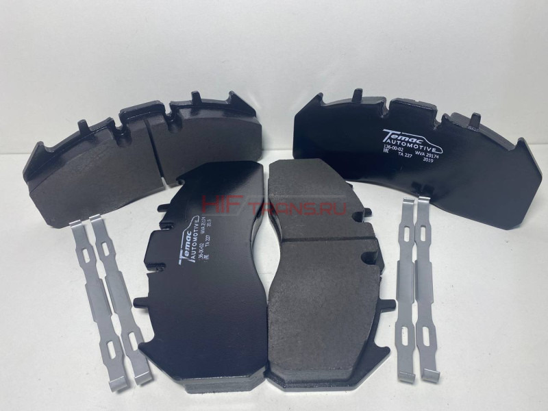 Колодки тормозные 29174 дисковые 249x110x29 (к-т 4шт) SAF,BPW,DAF,IVECO,MAN,MB 29273 1360002 TEMAC