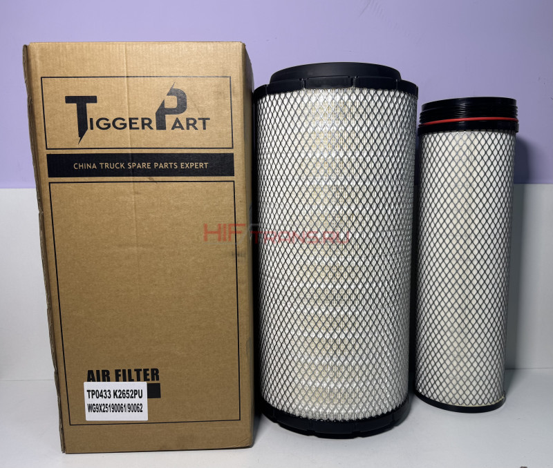 Фильтр воздушный K2652 HOWO SITRAK C7H/FAW J7 тягач (к-т) WG9X25190061/WG9X25190062 TP0433