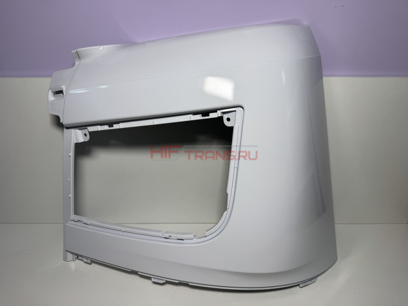 Облицовка ПТФ правая A9608851638 БЕЛАЯ MB Actros MP4 (угол бампера) (для Китайца)