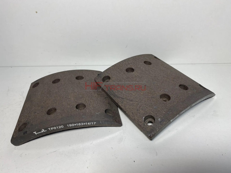 Накладка тормозная 81502210535 передняя верхняя 8отв X3000,F2000,F3000 TP0120